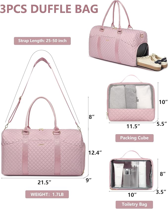 Women Duffle Weekender Travel Bag: Large Duffel Bags - Image 5
