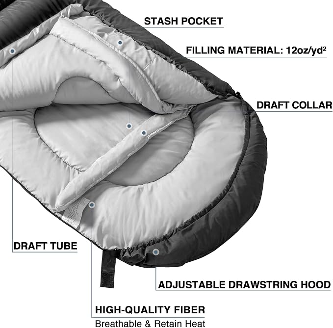 Atarashi Camping Sleeping Bag- 4 Seasons - Image 3