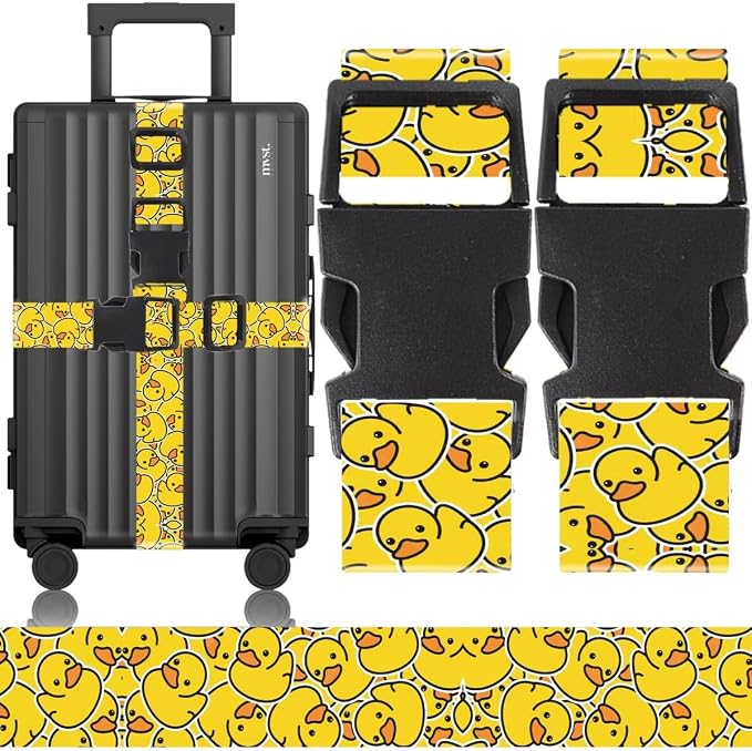 2 Pack Luggage Straps for Suitcases Adjustable Luggage Belt TSA Approved by Unknown