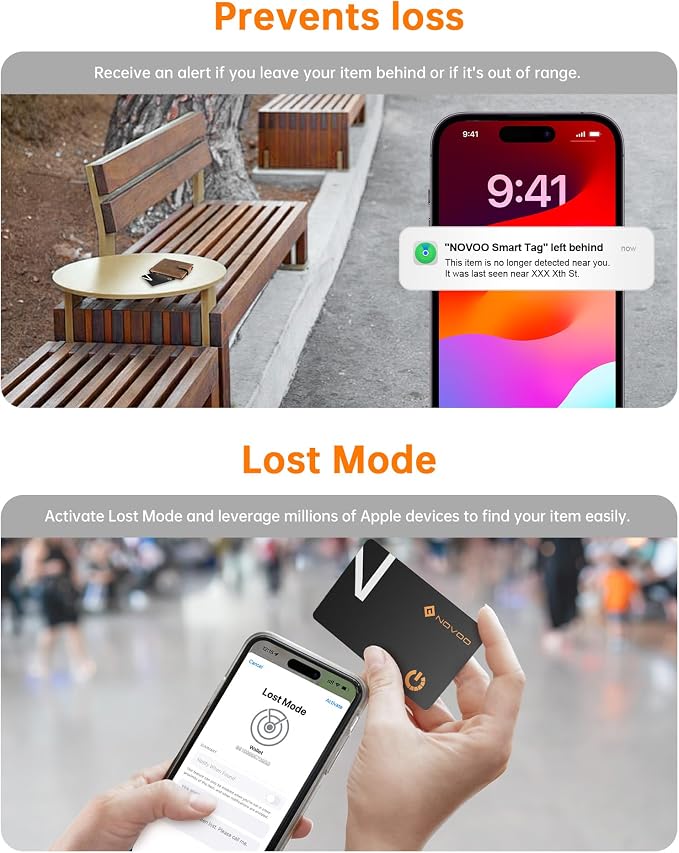 NOVOO Air Locator Tag Wallet Tracker Card - Image 5