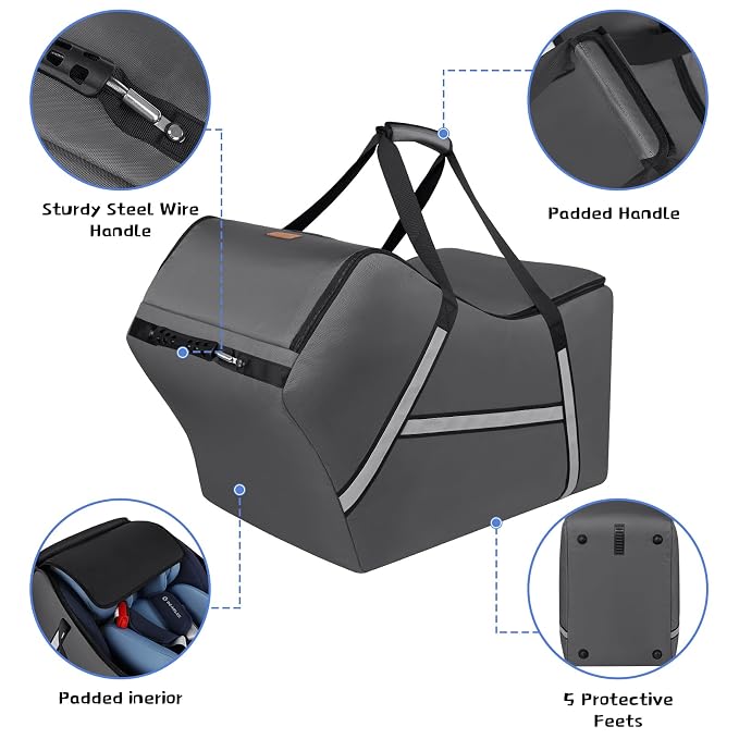 Infant Car Seat Travel Bag for Airplane Compatible - Image 2