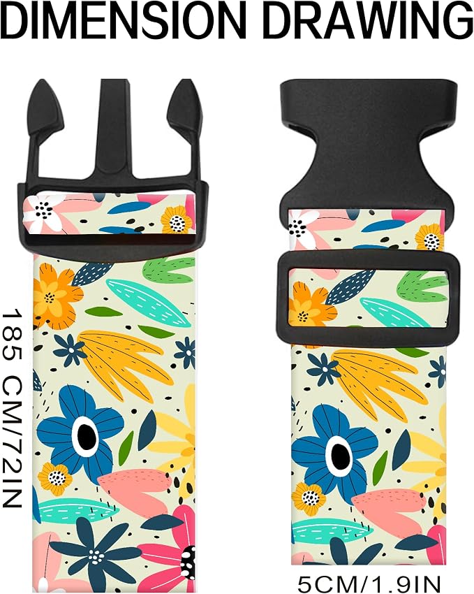 Luggage Straps for Suitcases, Adjustable Travel Belt, Durable Wide Luggage Strap - Image 6