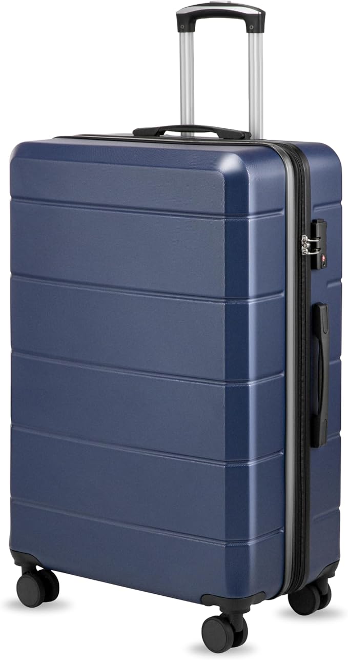 28 Inch Luggage, Expandable Hardside Large Checked Suitcases by YOETEY