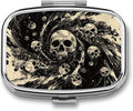 Metal 2 Compartment Pill Organizer Travel Friendly Portable Compact Pill Box by Unknown