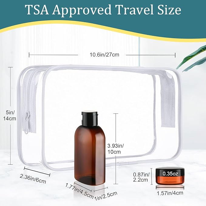 Cosywell Travel Bottles for Toiletries 10PCS Plastic Squeeze Bottles TSA - Image 2