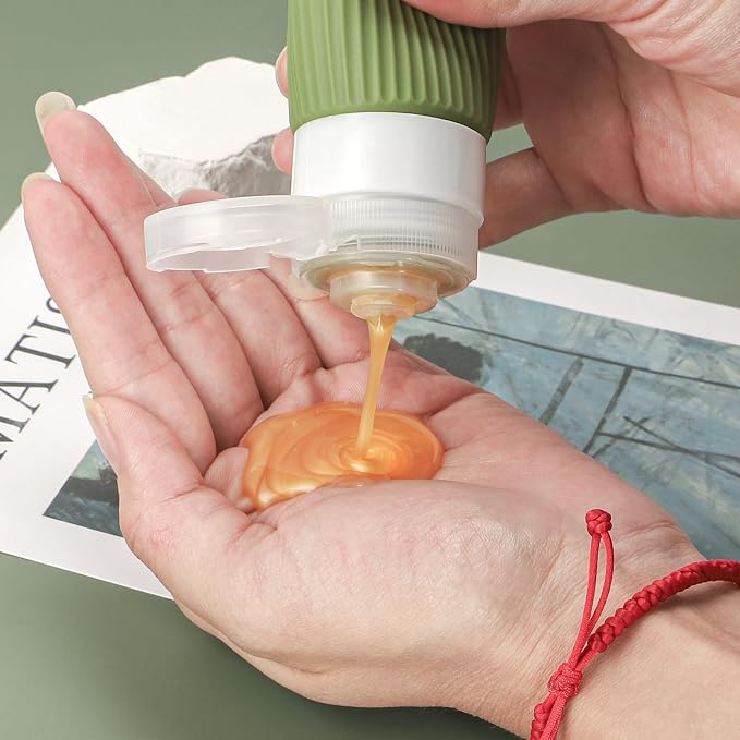 ME.FAN Travel Bottles for Toiletries, TSA Approved 3oz Silicone Journey Size - Image 5