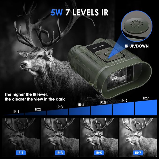 Night Vision Goggles, Compact Night Vision Binoculars, 32GB Card Included - Image 3