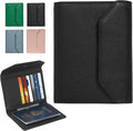 Leather Passport Holder for Travel, Passport Book Holder，Rfid Blocking Travel by WHHMK