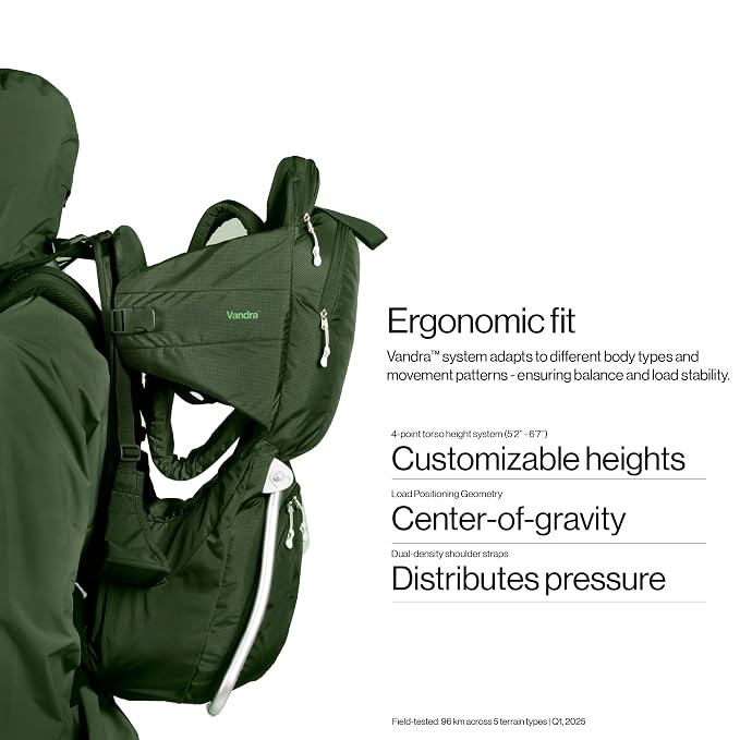 Vandra™ Forest - Scandinavian Hiking Baby Carrier Backpack - Gravity Lock™ - Image 8