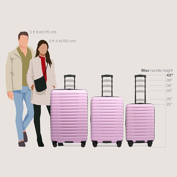 U.S. Traveler Boren Polycarbonate Hardside Rugged Travel Suitcase Luggage - Image 7