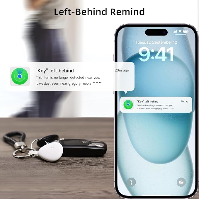 Air Tracker Tag 1 Pack, Replaceable Battery, Key Finder and Item Locator Smart - Image 5