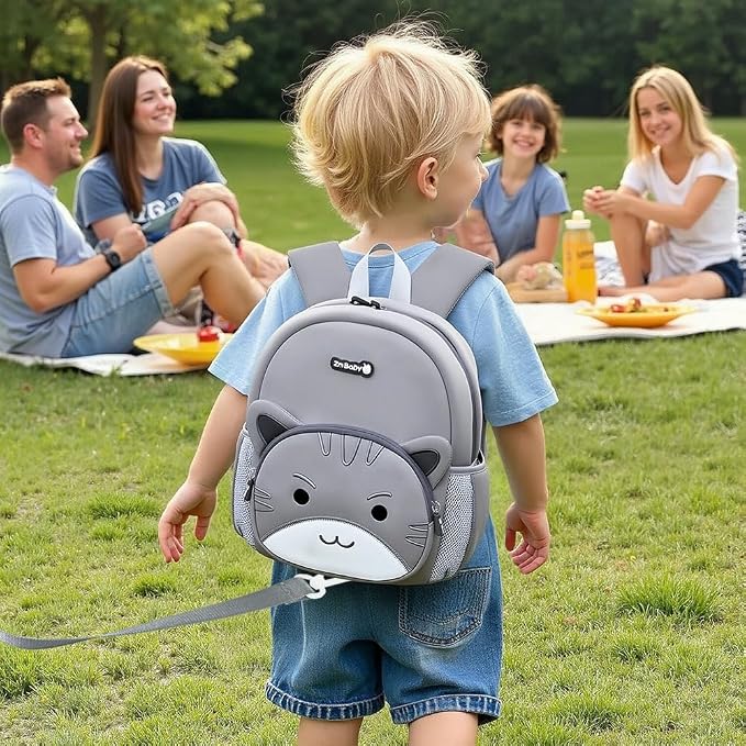 Padgene Toddler Backpacks Kids Preschool Backpack Waterproof Neoprene Animal - Image 2