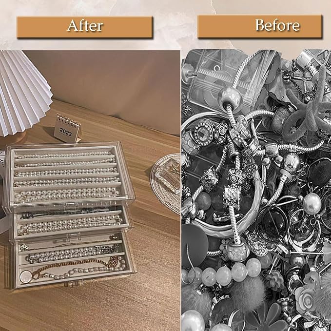 5 Drawers Necklace Organizer Storage, Tray - Image 6