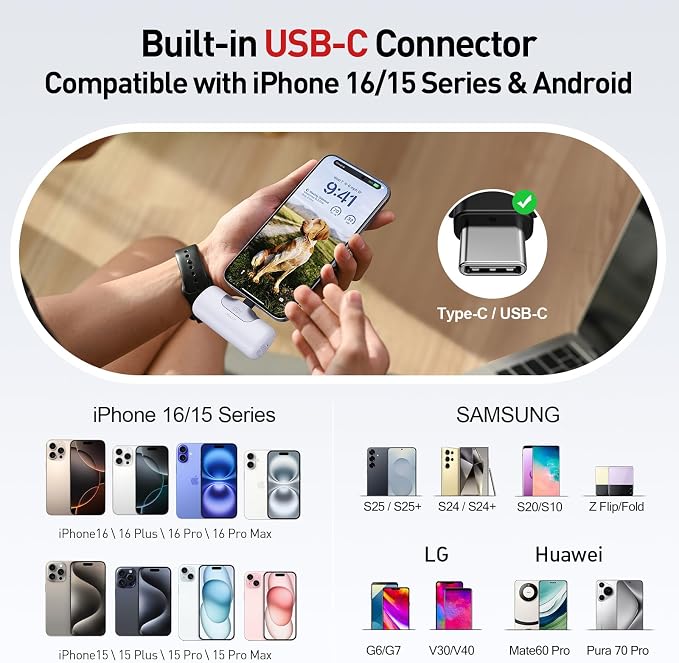 iWALK Portable Charger 5500mAh Next-Gen Small Power Bank 22.5W Fast Charging - Image 3