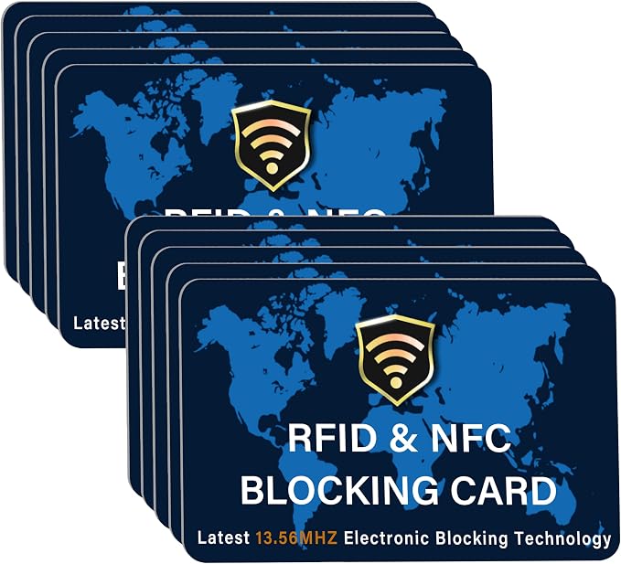 SaiTech IT 10 Pack RFID Blocking Card NFC Contactless Debit/Credit Card ATM by SaiTechIT