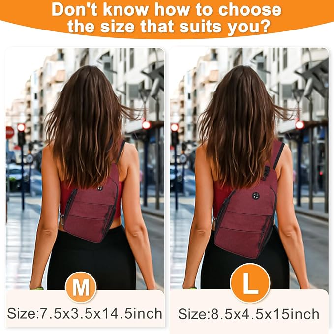 Crossbody Bags for Women Men Trendy Sling Bag Bakpack Casual Chest Bag - Image 6