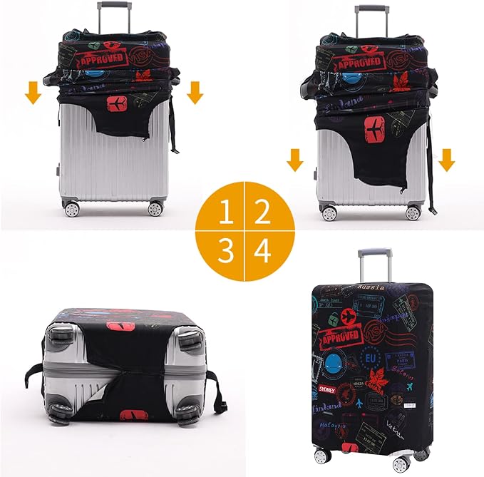 Luggage Cover Suitcase Cover Suitcase Protector Fit 26-28 Inch Luggage - Image 7