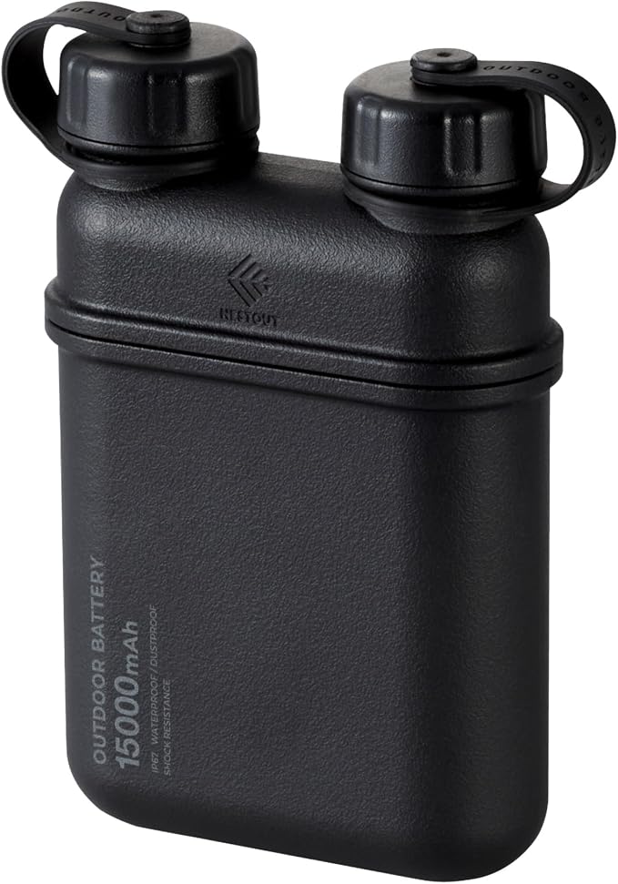 ELECOM NESTOUT Rugged Power Bank, 15000mAh Outdoor Charger, 32W USB-C Fast by ELECOM