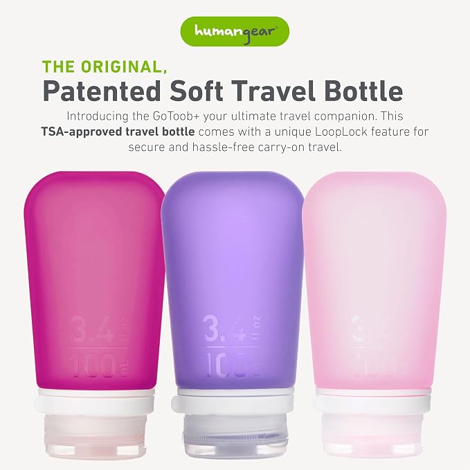 humangear GoToob+ Refillable Silicone Travel Size Bottles - Image 2