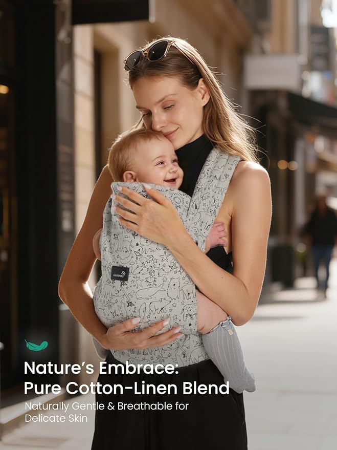 GROWNSY Baby Carrier Newborns to Toddlers, Ergonomic Baby Toddler Carrier Wraps - Image 3