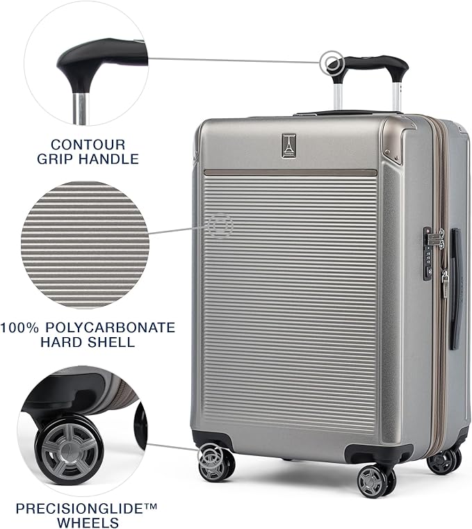 Travelpro Platinum Elite Hardside Expandable Checked Luggage, 8 Wheel Spinner - Image 3