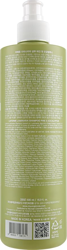 laferme Laminaria Shampoo with Organic Ingredient, Korean Clarifying Shampoo - Image 9