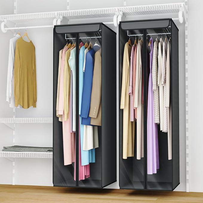 Univivi Garment Bags for Hanging Clothes, Large Clothes Storage Bags Closet - Image 6