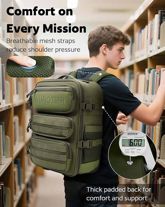 Rolling Tactical Laptop Backpack, Underseat Travel Backpack - Image 4