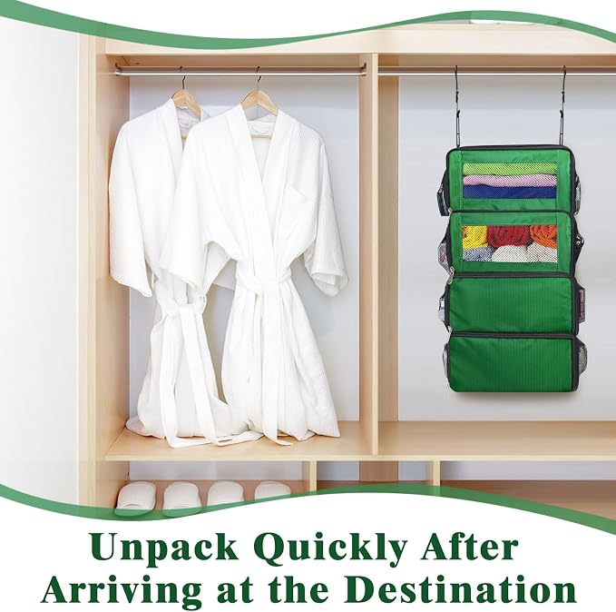Hanging Travel Organizer, Carry on Luggage Suitcase Organizer, Travel - Image 5