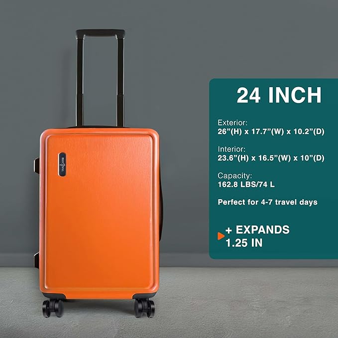 Luggage Sets 2 Piece, 24 Inch Suitcase and 28 Inch Luggage - Image 2