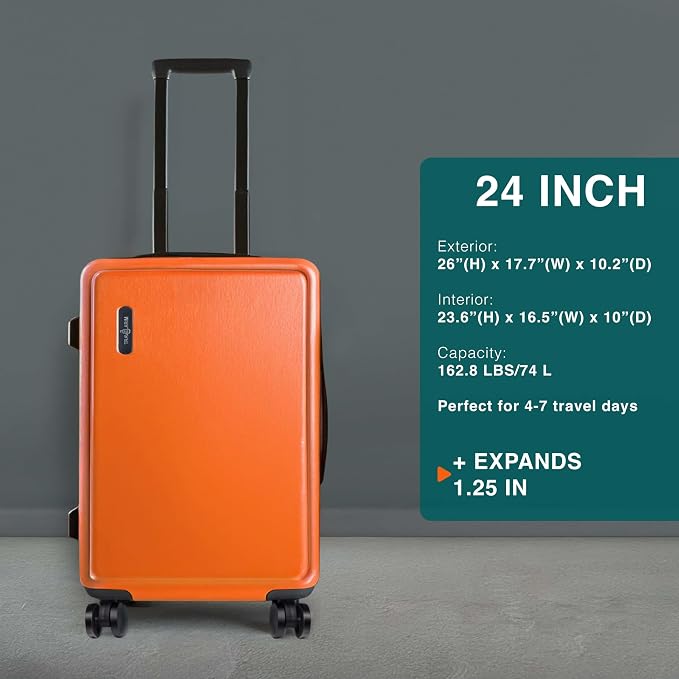 Luggage Sets 3 Piece, 22 Inch Carry on Luggage and 24 Inch Suitcases - Image 3