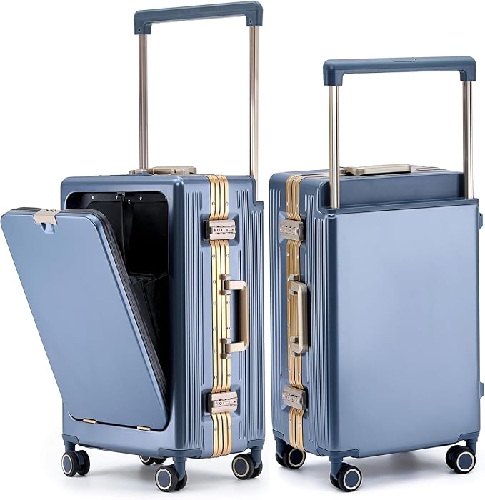 feilario 20" Aluminium Frame Hardside PC Carry on Luggage by feilario