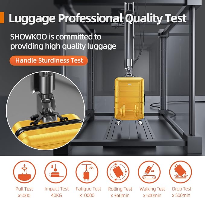 SHOWKOO Luggage Sets Expandable PC+ABS Durable Suitcase Sets Double Spinner - Image 7