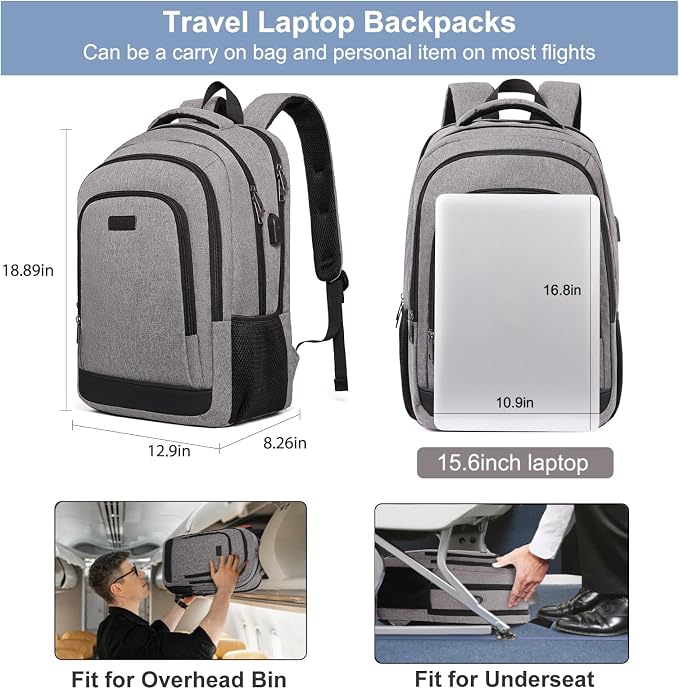 CLUCI Laptop Backpack for Men Women School Backpack College Bookbag for Men - Image 3