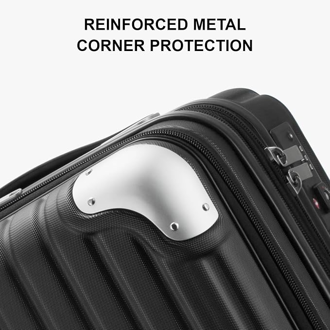 LEVEL8 Grace Hard Shell Carry on Luggage - Image 4
