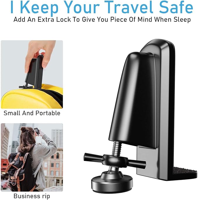 Door Jammer Door Stopper, Portable Door Security Lock - Image 3