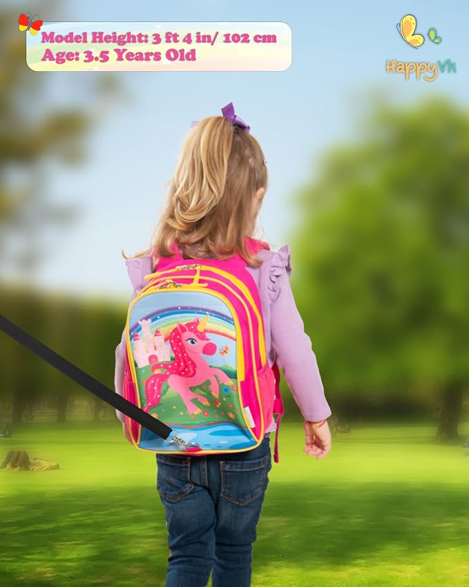 Backpack with Leash for Kids-Anti Lost Walking Toddler Leash-Unicorn design-for - Image 3
