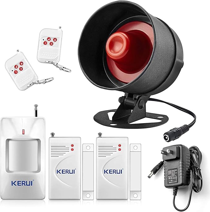 KERUI Home Security System Indoor Outdoor Weather-Proof Siren Window Door by KERUI