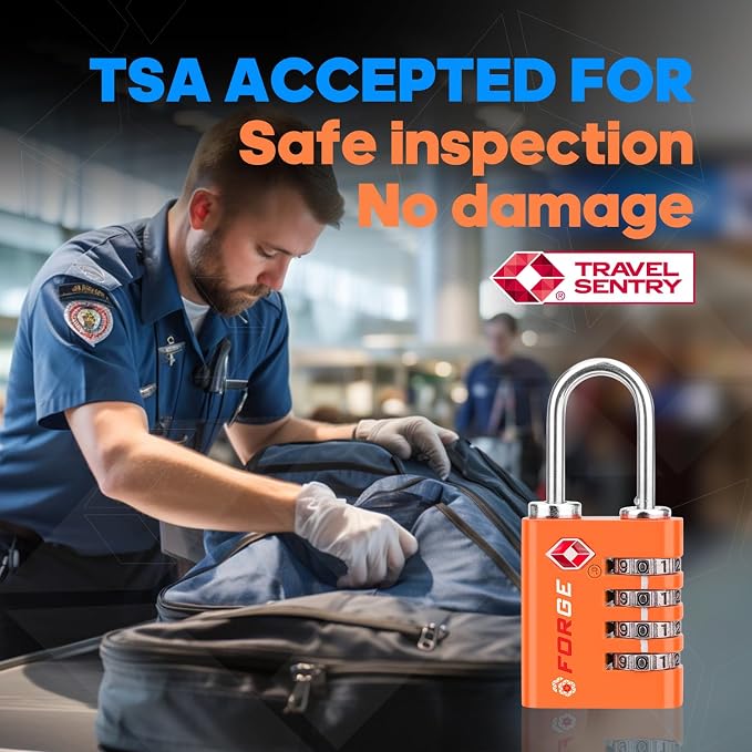 Forge Dual-Opening: Key or Combination Access Lock, TSA Approved Locks - Image 2