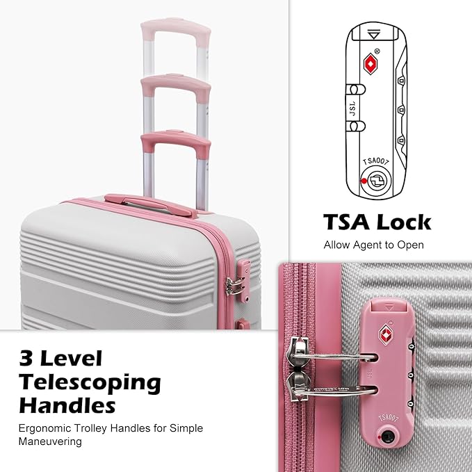 LONG VACATION 6 Piece ABS+PC Hardshell Luggage Set - Image 2