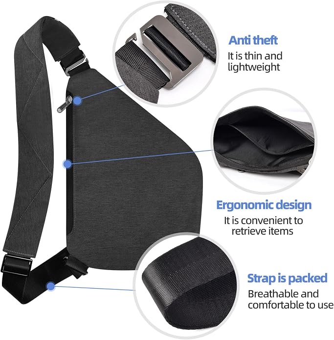 Anti Theft Crossbody Bag, Anti Theft Travel Bag - Image 4