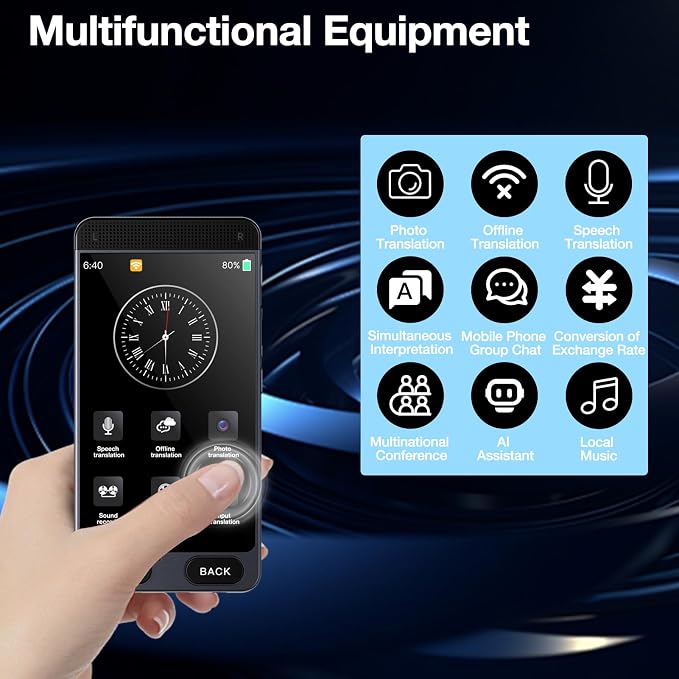 Offline Language Translator Device, No WiFi Needed Instant Translator, 142 - Image 4