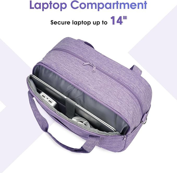 Narwey 18" Carry on Bag with Laptop Compartment 14 Inch Travel Duffel Bag - Image 5