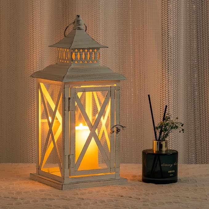 DECORKEY Lantern Decorative Indoor & Outdoor, Large Square Hanging Spring Home - Image 7