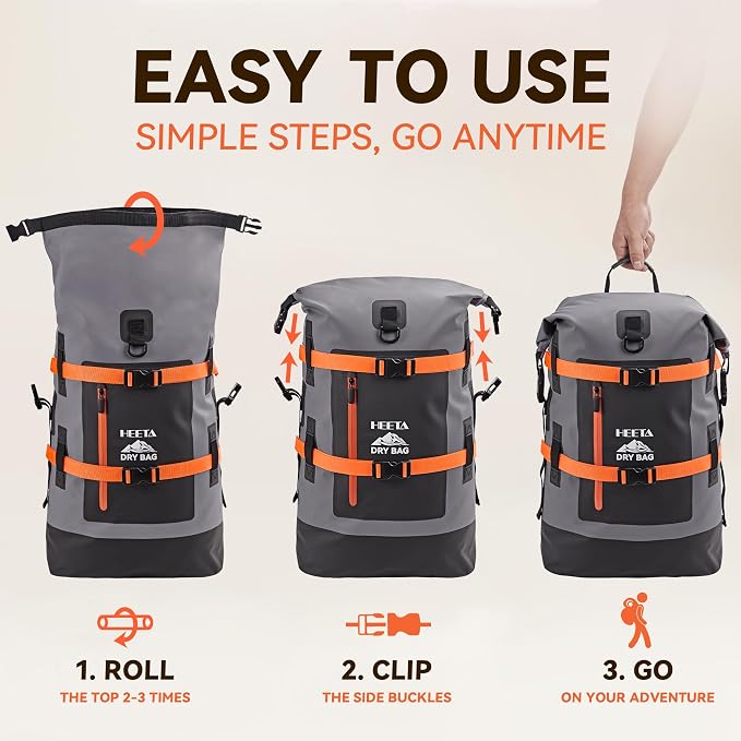 HEETA Dry Bags Waterproof Backpack 40L - Image 3