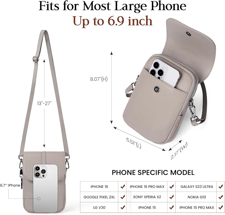 befen Genuine Leather Small Crossbody Bags - Image 5