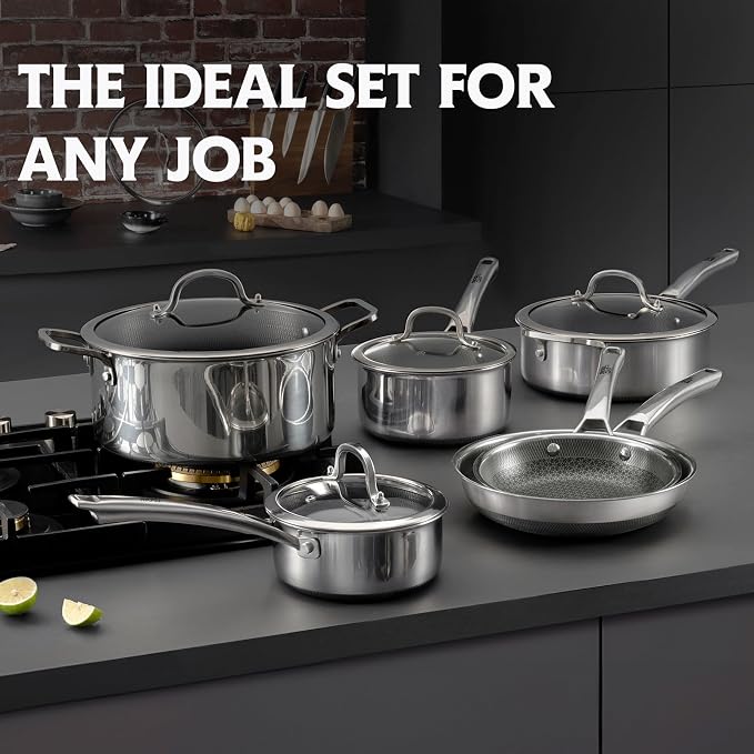 Pots and Pans Set Non Stick, Non Stick Frying Pans, Saute Pan & Stock Pot - Image 5