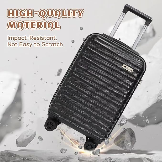 Luggage Set 3 Piece Luggage Set ABS hardshell Spinner Wheels Luggage Carry on - Image 5
