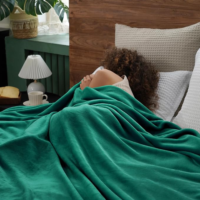 PHF Ultra Soft Fleece Blanket King Size, No Shed No Pilling Luxury Plush Cozy - Image 2