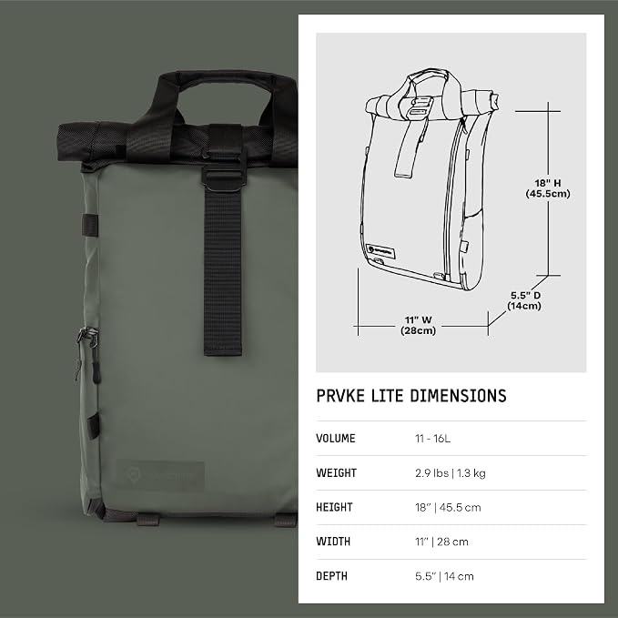 WANDRD PRVKE Lite: Weather-Resistant Travel & Camera Backpack - Image 9